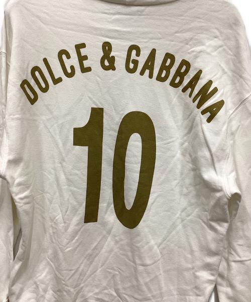 DOLCE & GABBANA（ドルチェ＆ガッバーナ）DOLCE & GABBANA (ドルチェ＆ガッバーナ) プルオーバーパーカー ホワイト サイズ:46の古着・服飾アイテム