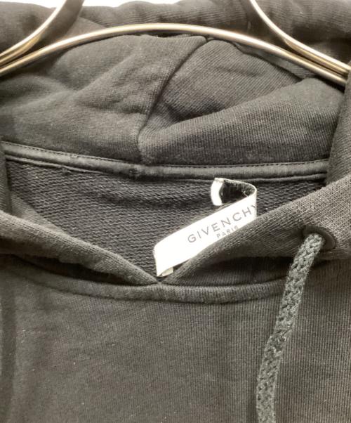GIVENCHY（ジバンシィ）GIVENCHY (ジバンシィ) ロゴ刺繍プルオーバーパーカー ブラック サイズ:Lの古着・服飾アイテム