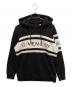 GIVENCHY（ジバンシィ）の古着「ロゴ刺繍プルオーバーパーカー」｜ブラック