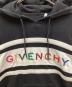 GIVENCHY (ジバンシィ) ロゴ刺繍プルオーバーパーカー ブラック サイズ:L：19000円