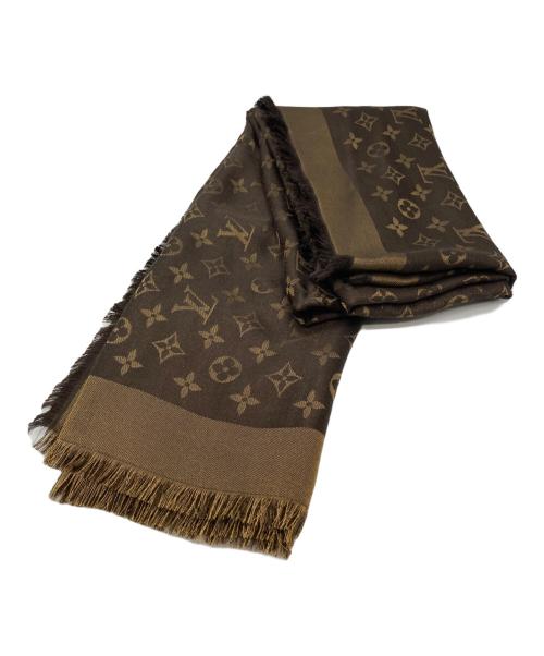 LOUIS VUITTON（ルイ ヴィトン）LOUIS VUITTON (ルイ ヴィトン) 大判スカーフ ブラウンの古着・服飾アイテム