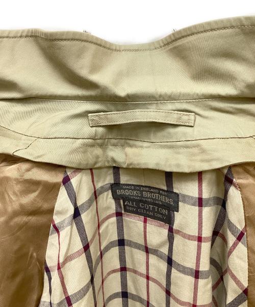 BROOKS BROTHERS（ブルックスブラザーズ）BROOKS BROTHERS (ブルックスブラザーズ) 裏チェックステンカラーコート ベージュ サイズ:記載無しの古着・服飾アイテム