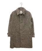 ZARAザラ）の古着「テクスチャード加工ボタン留めコート」｜グレー