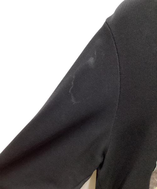 Maison Margiela（メゾンマルジェラ）Maison Margiela (メゾンマルジェラ) ロックモチーフパッチワークスウェットフーディ ブラック サイズ:44の古着・服飾アイテム