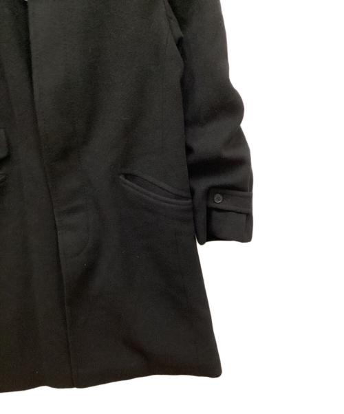 BURBERRY BLACK LABEL（バーバリーブラックレーベル）BURBERRY BLACK LABEL (バーバリーブラックレーベル) カシミヤ混ステンカラーコート ブラック サイズ:Lの古着・服飾アイテム