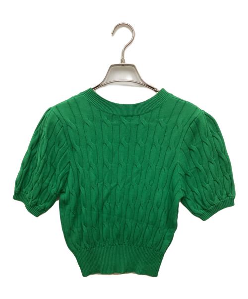Lily Brown（リリーブラウン）Lily Brown (リリーブラウン) Lily Bearケーブルニットプルオーバー グリーン サイズ:FREEの古着・服飾アイテム