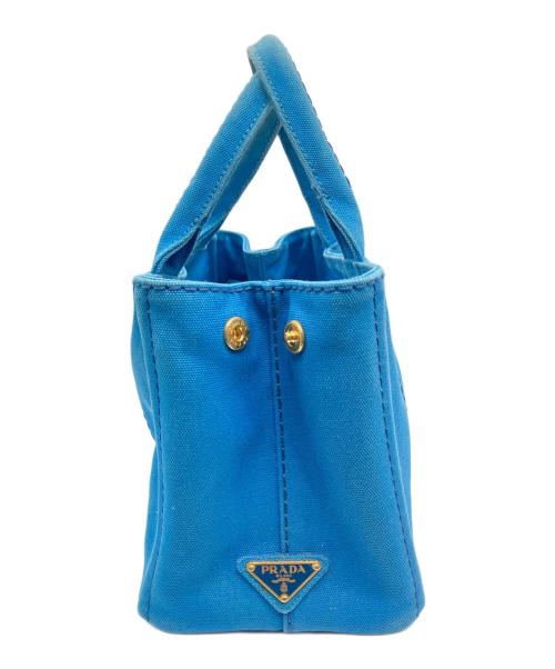 PRADA（プラダ）PRADA (プラダ) カナパミニトートバッグ ブルーの古着・服飾アイテム