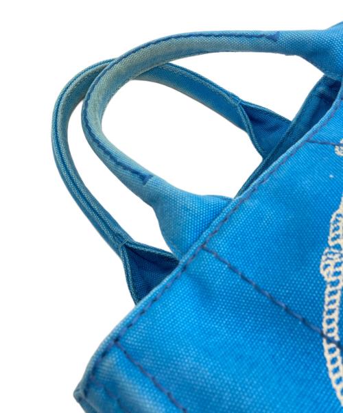 PRADA（プラダ）PRADA (プラダ) カナパミニトートバッグ ブルーの古着・服飾アイテム