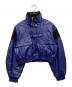 led.tokyo（レッドトーキョー）の古着「エコレザークロップドジャケット」｜ブルー