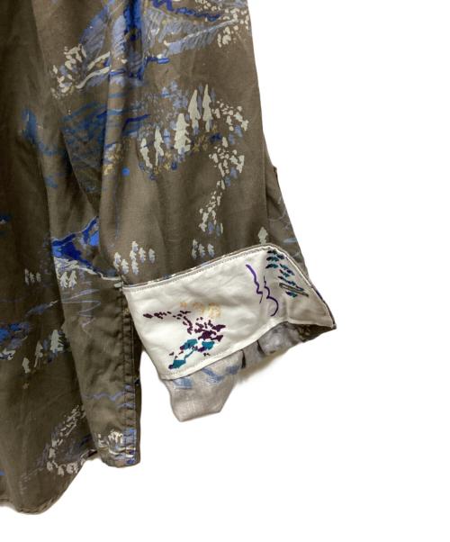 PS Paul Smith（ＰＳポールスミス）PS Paul Smith (ＰＳポールスミス) MOUNTAIN SKETCH PRINT SHIRT / マウンテンスケッチプリントシャツ オリーブ サイズ:Mの古着・服飾アイテム
