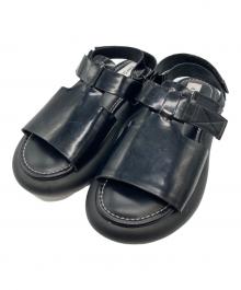 ENFOLD（エンフォルド）の古着「チューブソールサンダル」｜ブラック