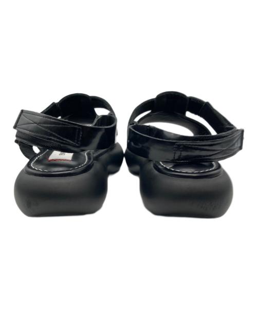 ENFOLD（エンフォルド）ENFOLD (エンフォルド) チューブソールサンダル ブラック サイズ:24の古着・服飾アイテム