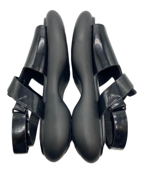 ENFOLD（エンフォルド）ENFOLD (エンフォルド) チューブソールサンダル ブラック サイズ:24の古着・服飾アイテム