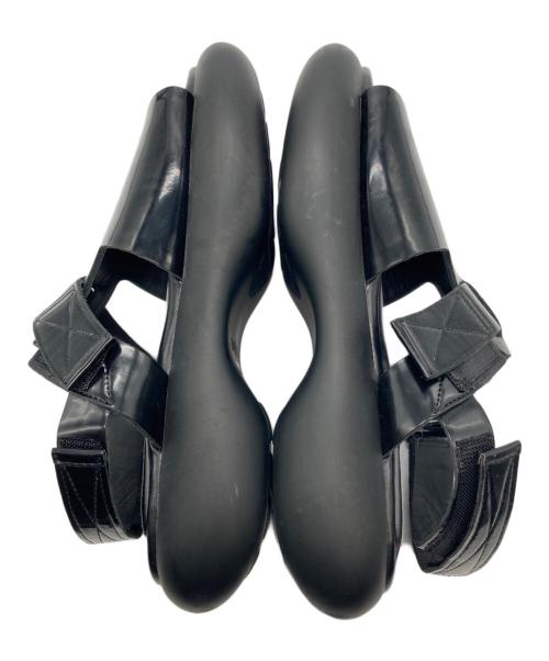 ENFOLD（エンフォルド）ENFOLD (エンフォルド) チューブソールサンダル ブラック サイズ:24の古着・服飾アイテム