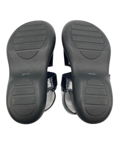 ENFOLD（エンフォルド）ENFOLD (エンフォルド) チューブソールサンダル ブラック サイズ:24の古着・服飾アイテム