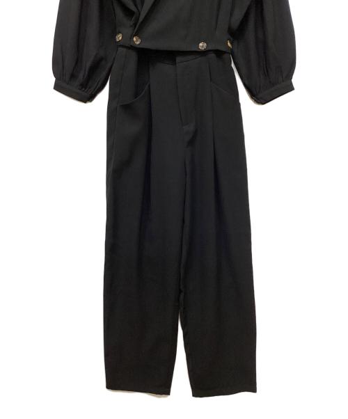 willfully（ウィルフリー）willfully (ウィルフリー) クロップドジャケットセットアップ ブラック サイズ:Mの古着・服飾アイテム