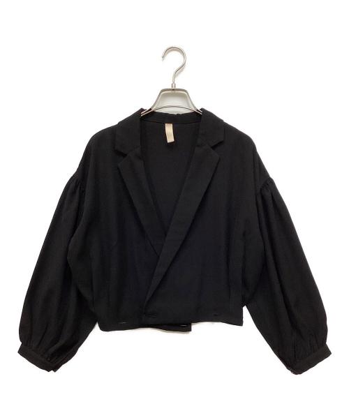 willfully（ウィルフリー）willfully (ウィルフリー) クロップドジャケットセットアップ ブラック サイズ:Mの古着・服飾アイテム
