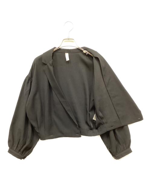 willfully（ウィルフリー）willfully (ウィルフリー) クロップドジャケットセットアップ ブラック サイズ:Mの古着・服飾アイテム