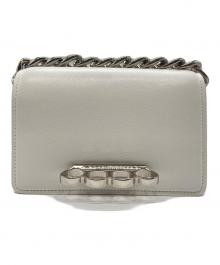 ALEXANDER McQUEEN（アレキサンダーマックイーン）の古着「ミニフォーリングチェーンバッグ」｜ホワイト