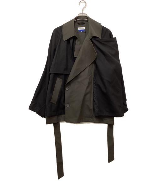MAISON SPECIAL（メゾンスペシャル）MAISON SPECIAL (メゾンスペシャル) オーバーショートトレンチブルゾン ブラック サイズ:44の古着・服飾アイテム