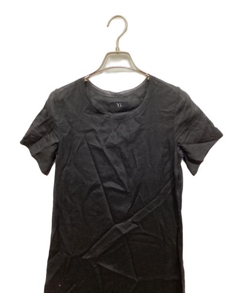 Y's（ワイズ）Y's (ワイズ) S/Sシアーリネン混ワンピース ブラック サイズ:-の古着・服飾アイテム