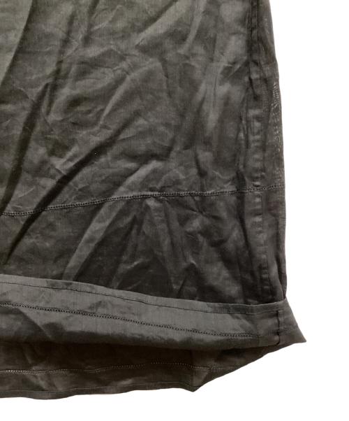 Y's（ワイズ）Y's (ワイズ) S/Sシアーリネン混ワンピース ブラック サイズ:-の古着・服飾アイテム