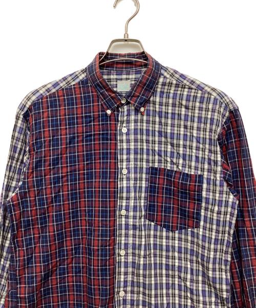 Hysteric Glamour（ヒステリックグラマー）Hysteric Glamour (ヒステリックグラマー) クレイジーパターンチェックシャツ ネイビー サイズ:FREEの古着・服飾アイテム