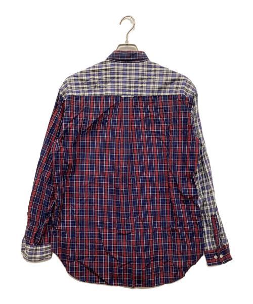 Hysteric Glamour（ヒステリックグラマー）Hysteric Glamour (ヒステリックグラマー) クレイジーパターンチェックシャツ ネイビー サイズ:FREEの古着・服飾アイテム