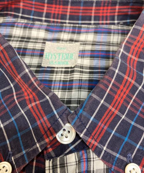 Hysteric Glamour（ヒステリックグラマー）Hysteric Glamour (ヒステリックグラマー) クレイジーパターンチェックシャツ ネイビー サイズ:FREEの古着・服飾アイテム