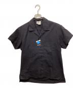 Hysteric Glamourヒステリックグラマー）の古着「バックプリントオープンカラーシャツ」｜ブラック