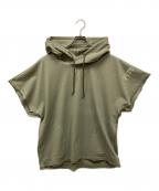 NEW BALANCE×tokyo design studioニューバランス×トウキョウデザインスタジオ）の古着「Garment Dye Heavy Weight Dry SS Hoodie/ジャーマンダイヘヴィーウェイトSSTシャツ」｜オリーブ