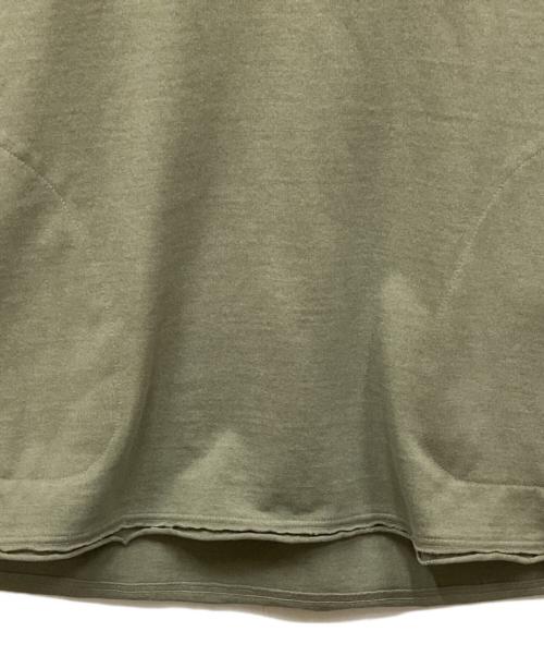 NEW BALANCE（ニューバランス）NEW BALANCE tokyo design studio (トウキョウデザインスタジオ) Garment Dye Heavy Weight Dry SS Hoodie/ジャーマンダイヘヴィーウェイトSSTシャツ オリーブ サイズ:XLの古着・服飾アイテム