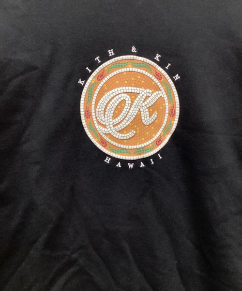 KITH（キス）KITH (キス) HAWAII MOSAIC NELSON CREWNECK（ハワイ　ネルソン　クルーネック） ブラック サイズ:Mの古着・服飾アイテム
