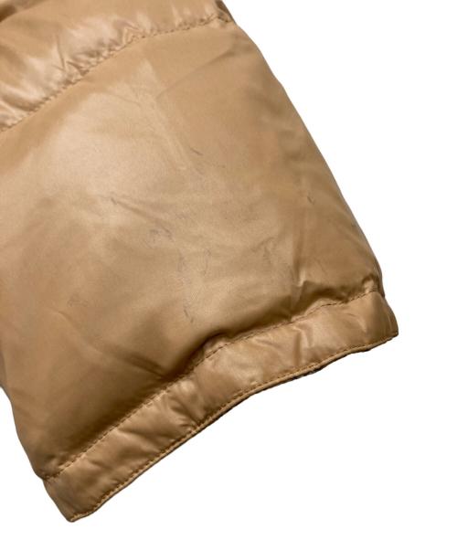 BURBERRY BLUE LABEL（バーバリーロンドンブルーレーベル）BURBERRY BLUE LABEL (バーバリーロンドンブルーレーベル) ラクーンファー裏ノバチェックダウンジャケット ベージュ サイズ:40の古着・服飾アイテム