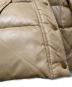 中古・古着 BURBERRY BLUE LABEL (バーバリーロンドンブルーレーベル) ラクーンファー裏ノバチェックダウンジャケット ベージュ サイズ:40：9000円