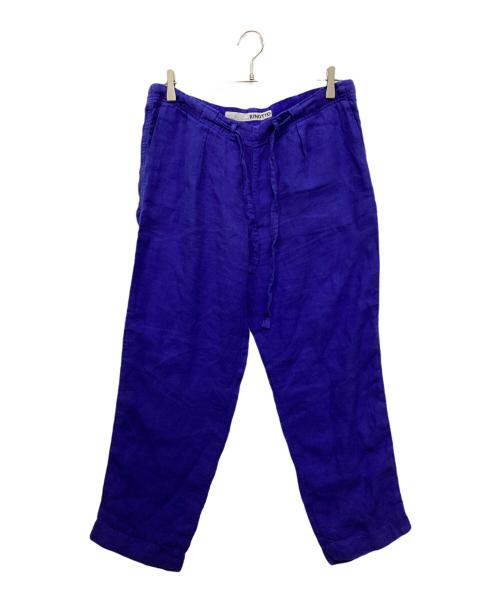 KINOTTO（キノット）KINOTTO (キノット) リネンイージーパンツ ブルー サイズ:2の古着・服飾アイテム