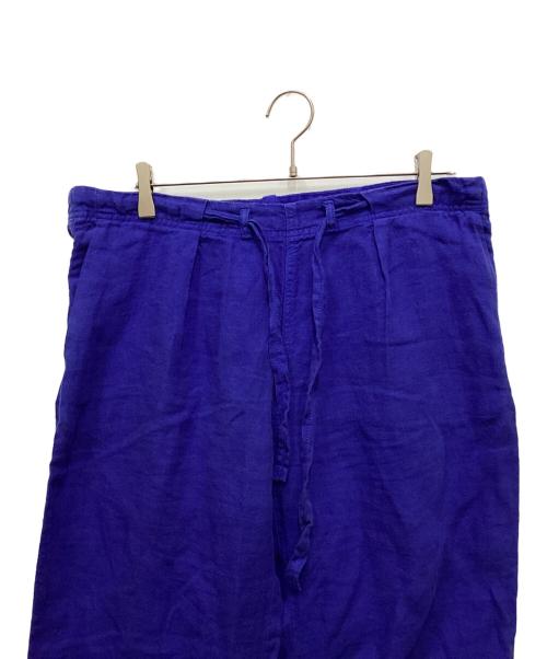 KINOTTO（キノット）KINOTTO (キノット) リネンイージーパンツ ブルー サイズ:2の古着・服飾アイテム