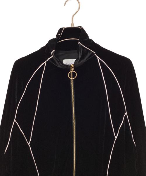 santaku（サンタク）santaku (サンタク) velour track jacket/ベロアトラックジャケット ブラック サイズ:M 未使用品の古着・服飾アイテム