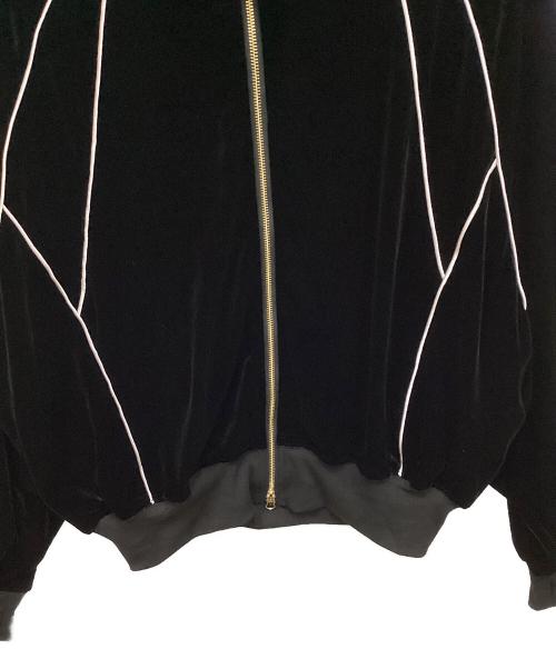 santaku（サンタク）santaku (サンタク) velour track jacket/ベロアトラックジャケット ブラック サイズ:M 未使用品の古着・服飾アイテム