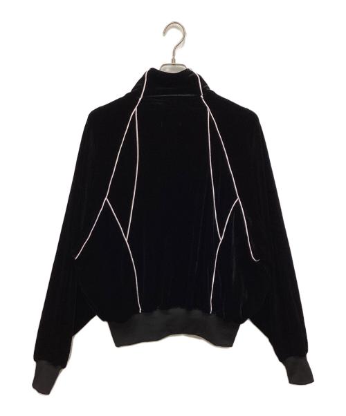 santaku（サンタク）santaku (サンタク) velour track jacket/ベロアトラックジャケット ブラック サイズ:M 未使用品の古着・服飾アイテム