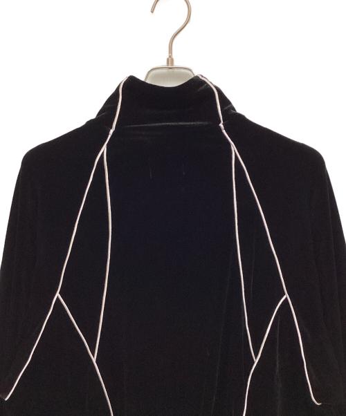 santaku（サンタク）santaku (サンタク) velour track jacket/ベロアトラックジャケット ブラック サイズ:M 未使用品の古着・服飾アイテム