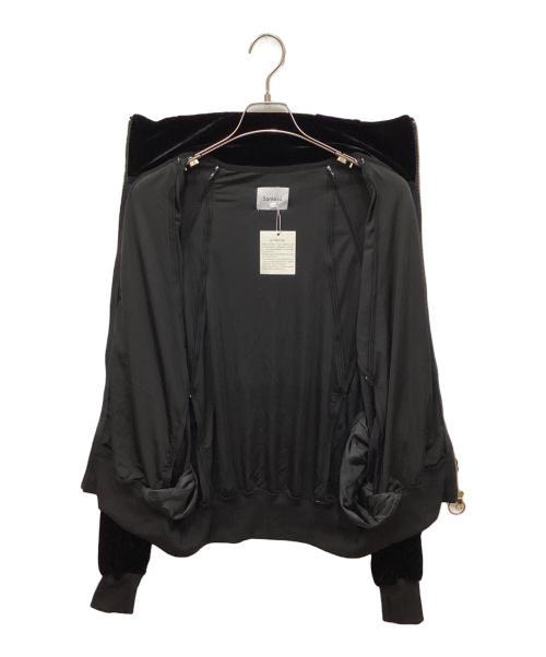 santaku（サンタク）santaku (サンタク) velour track jacket/ベロアトラックジャケット ブラック サイズ:M 未使用品の古着・服飾アイテム
