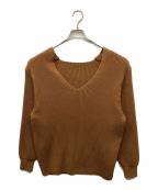 DEUXIEME CLASSEドゥーズィエム クラス）の古着「Vネックプルオーバー」｜ブラウン