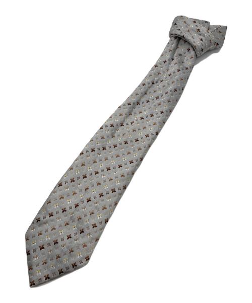 LOUIS VUITTON（ルイ ヴィトン）LOUIS VUITTON (ルイ ヴィトン) モノグラム柄ネクタイ シルバー サイズ:-の古着・服飾アイテム