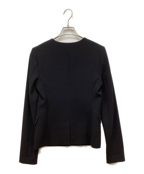 theory（セオリー）theory (セオリー) ノーカラージャケット ブラックの古着・服飾アイテム