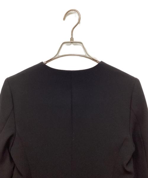 theory（セオリー）theory (セオリー) ノーカラージャケット ブラックの古着・服飾アイテム