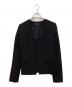 theory（セオリー）の古着「ノーカラージャケット」｜ブラック