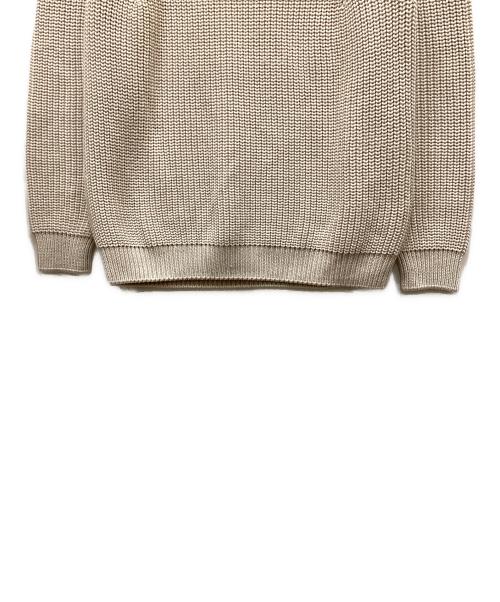 BATONER（バトナ―）BATONER (バトナ―) SIGNATURE TURTLE NECK KNIT/シグネイチャ―タートルネックニット アイボリー サイズ:1の古着・服飾アイテム