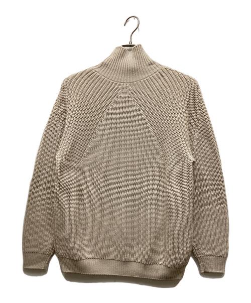 BATONER（バトナ―）BATONER (バトナ―) SIGNATURE TURTLE NECK KNIT/シグネイチャ―タートルネックニット アイボリー サイズ:1の古着・服飾アイテム