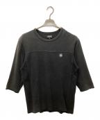 stussyステューシー）の古着「フットボールTシャツ」｜ブラック